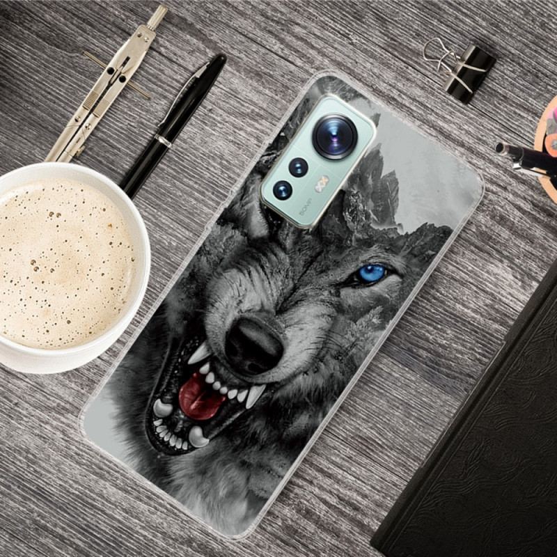 Coque  Xiaomi 12 / 12X  Silicone Loup Sauvage