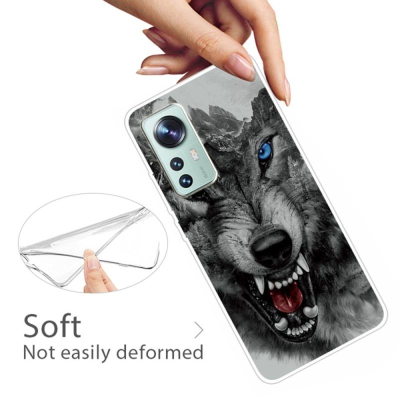 Coque  Xiaomi 12 / 12X  Silicone Loup Sauvage