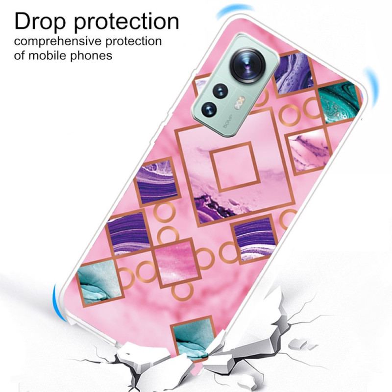 Coque  Xiaomi 12 / 12X  Silicone Marbre Design