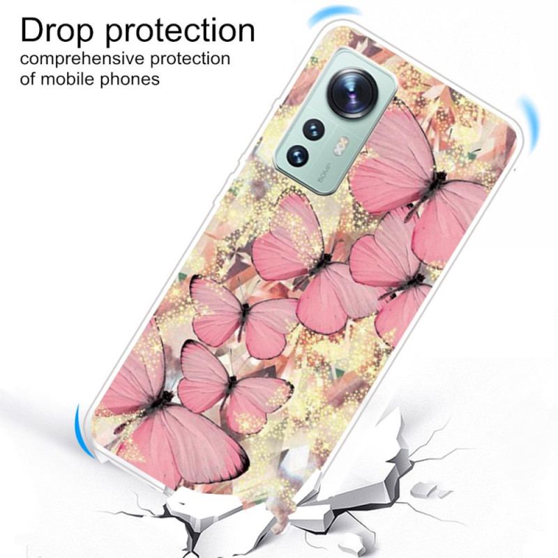 Coque  Xiaomi 12 / 12X  Silicone Papillons