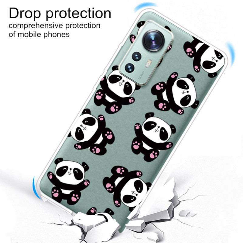 Coque  Xiaomi 12 / 12X  Top Pandas Fun