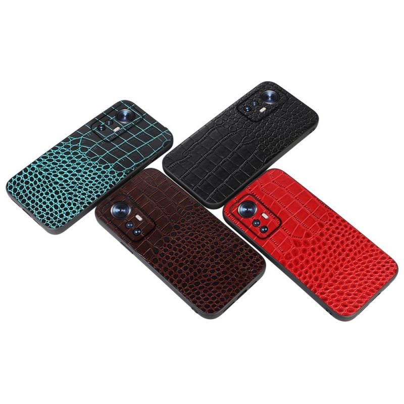 Coque  Xiaomi 12 / 12X  Véritable Cuir Texture Crocodile