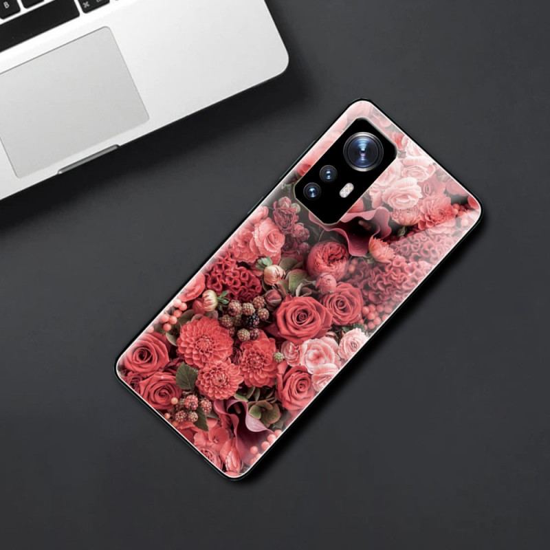 Coque  Xiaomi 12 / 12X  Verre trempé Fleurs Roses