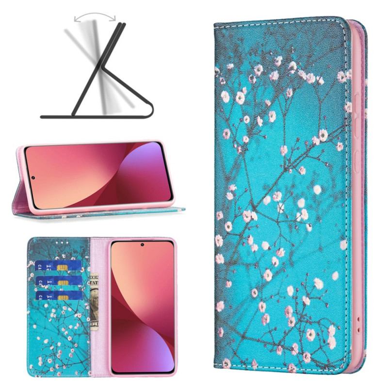 Flip Cover  Xiaomi 12 / 12X  Branches Fleuries