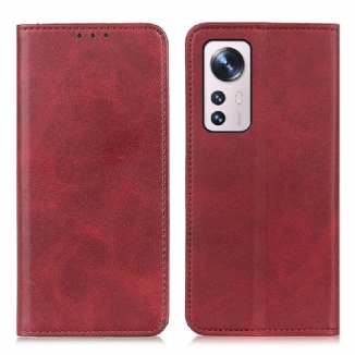 Flip Cover  Xiaomi 12 / 12X Cuir Fendu Élégance