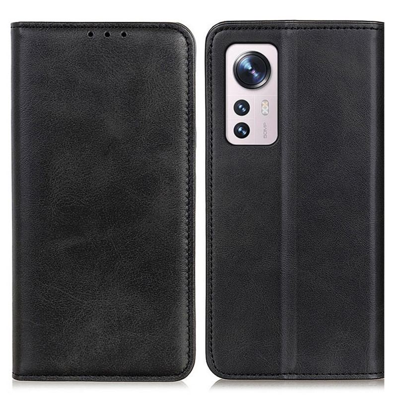 Flip Cover  Xiaomi 12 / 12X Cuir Fendu Élégance