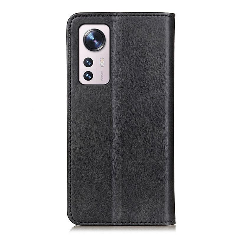 Flip Cover  Xiaomi 12 / 12X Cuir Fendu Élégance