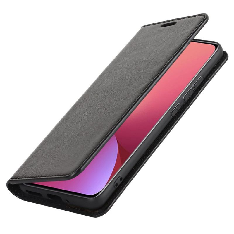 Flip Cover  Xiaomi 12 / 12X  Cuir Véritable