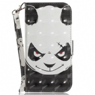 Housse Xiaomi 12 / 12X Angry Panda à Lanière