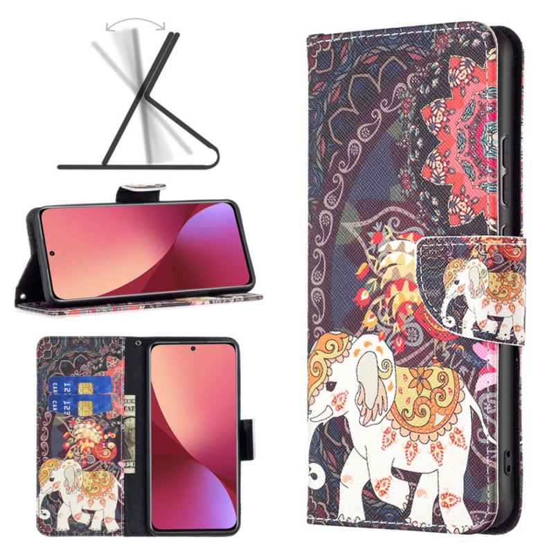 Housse  Xiaomi 12 / 12X  Éléphants Indiens