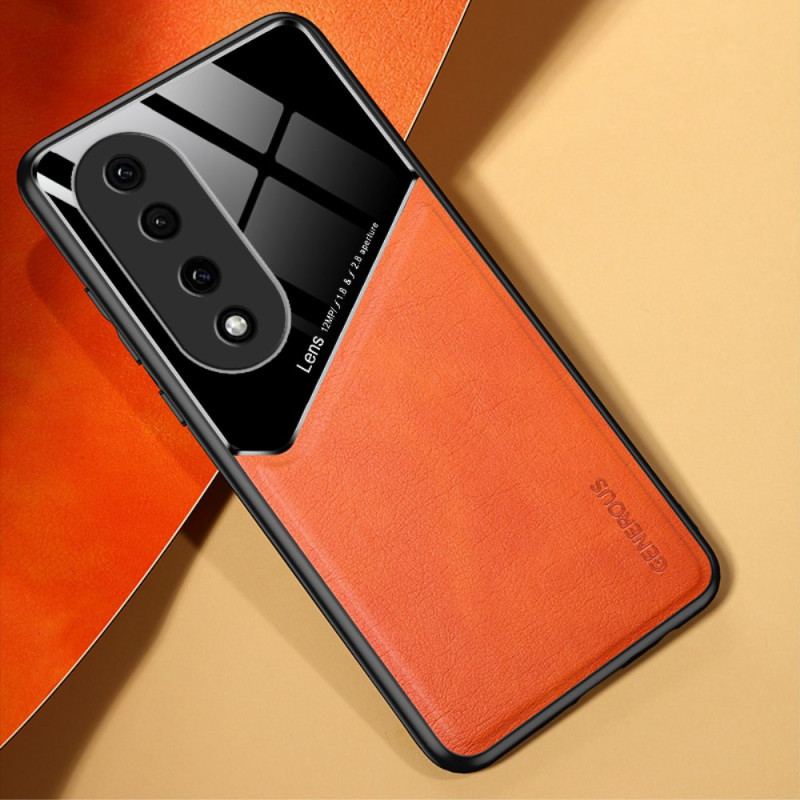 Coque Honor 90 Pro Effet Cuir Magnétique