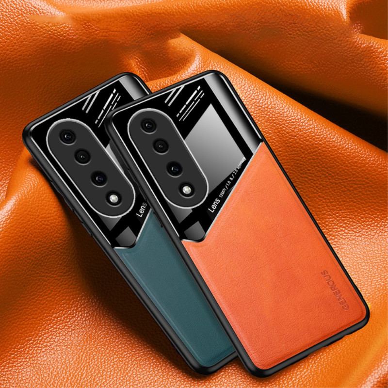 Coque Honor 90 Pro Effet Cuir Magnétique