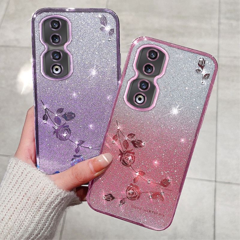 Coque Honor 90 Pro Gradient Color Paillettes