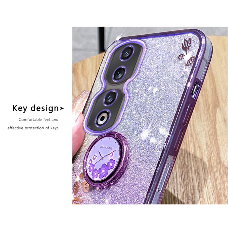 Coque Honor 90 Pro Paillettes et Support Mains Libres