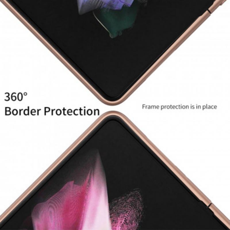 Coque Samsung Galaxy Z Fold 3 5G Cuir Litchi Support GKK