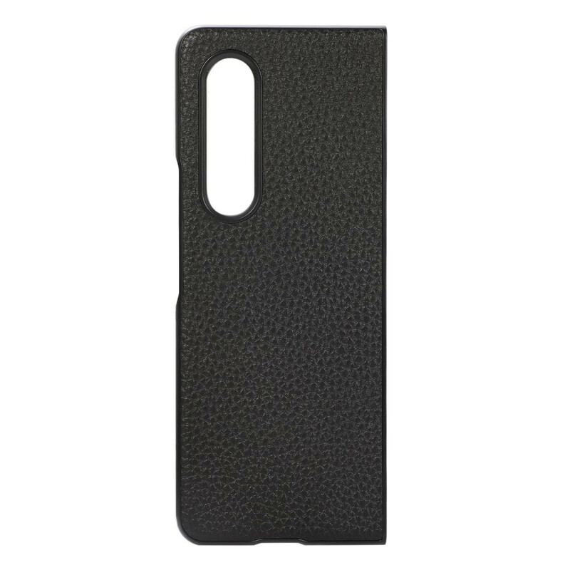 Coque Samsung Galaxy Z Fold 3 5G Cuir Litchi Véritable