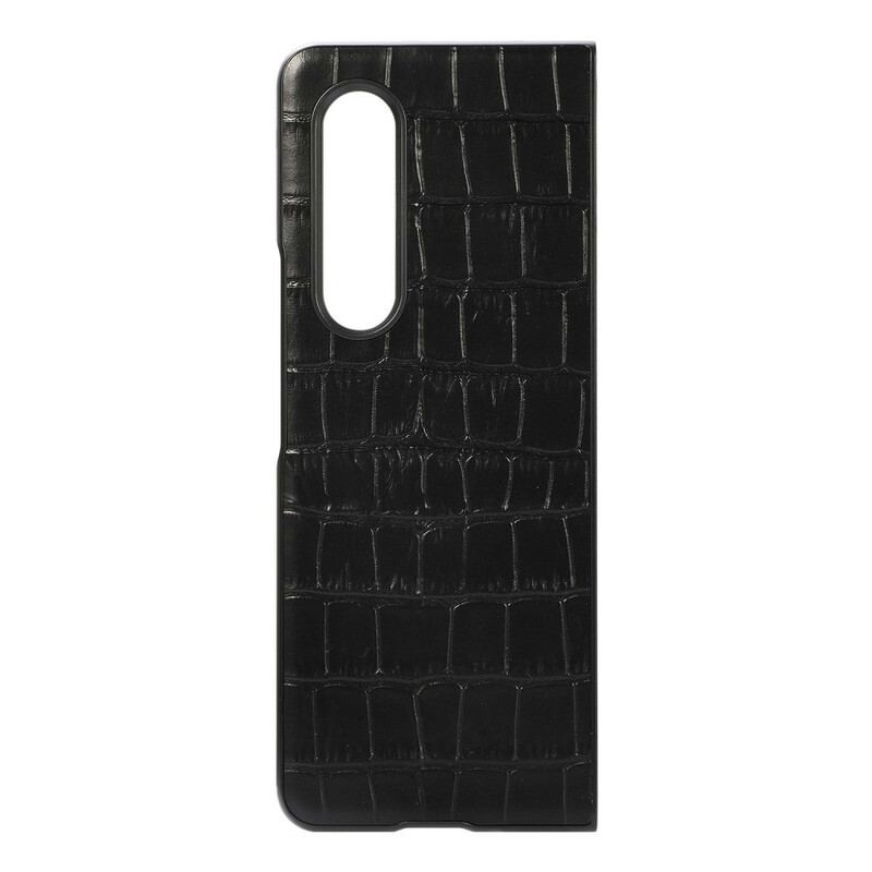 Coque Samsung Galaxy Z Fold 3 5G Cuir Véritable Crocodile