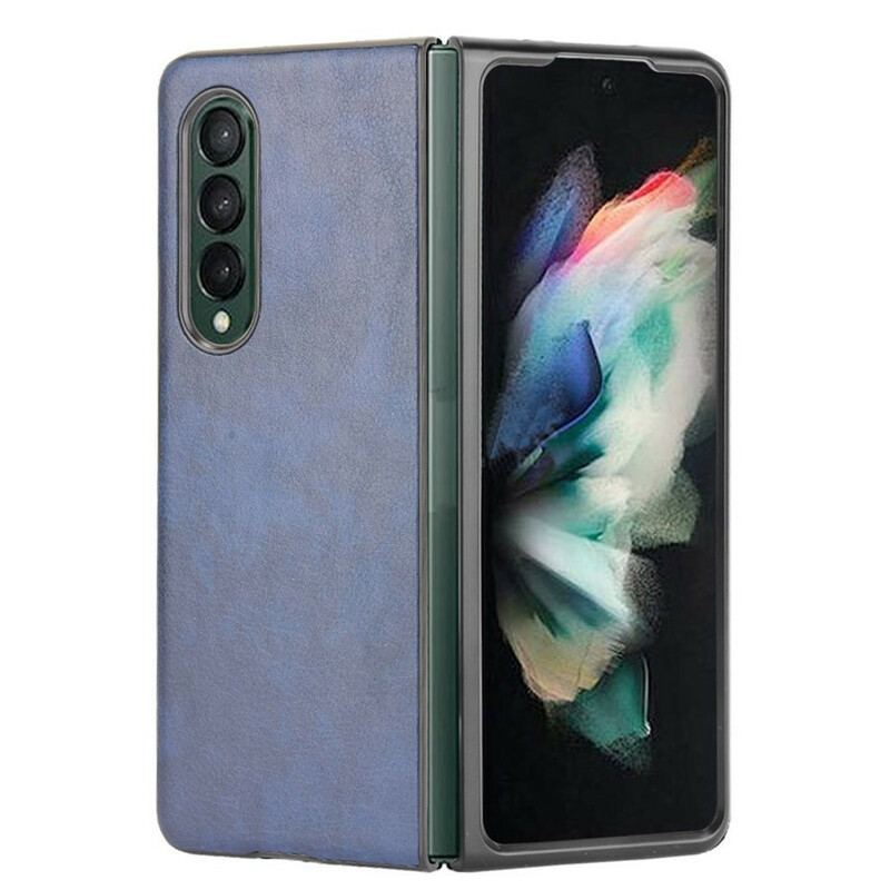 Coque Samsung Galaxy Z Fold 3 5G Effet Cuir Litchi