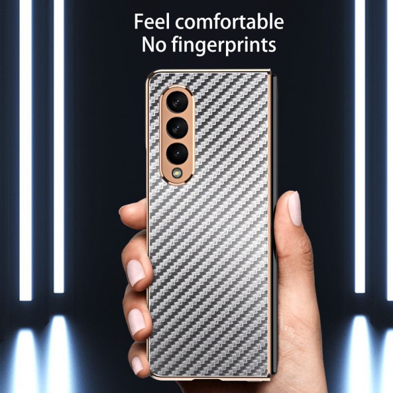 Coque Samsung Galaxy Z Fold 3 5G Fibre Carbone avec Protecteur Écran