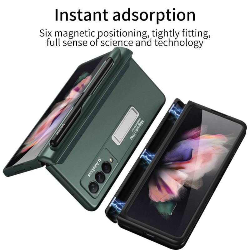 Coque Samsung Galaxy Z Fold 3 5G Plastique Support et Porte-Stylet GKK