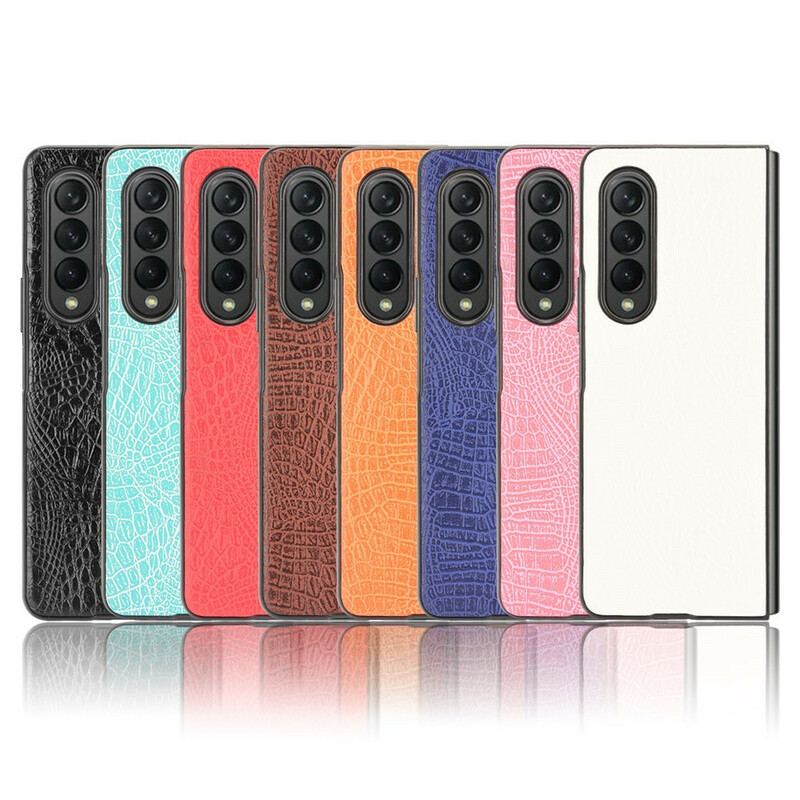 Coque Samsung Galaxy Z Fold 3 5G Simili Cuir Crocodile