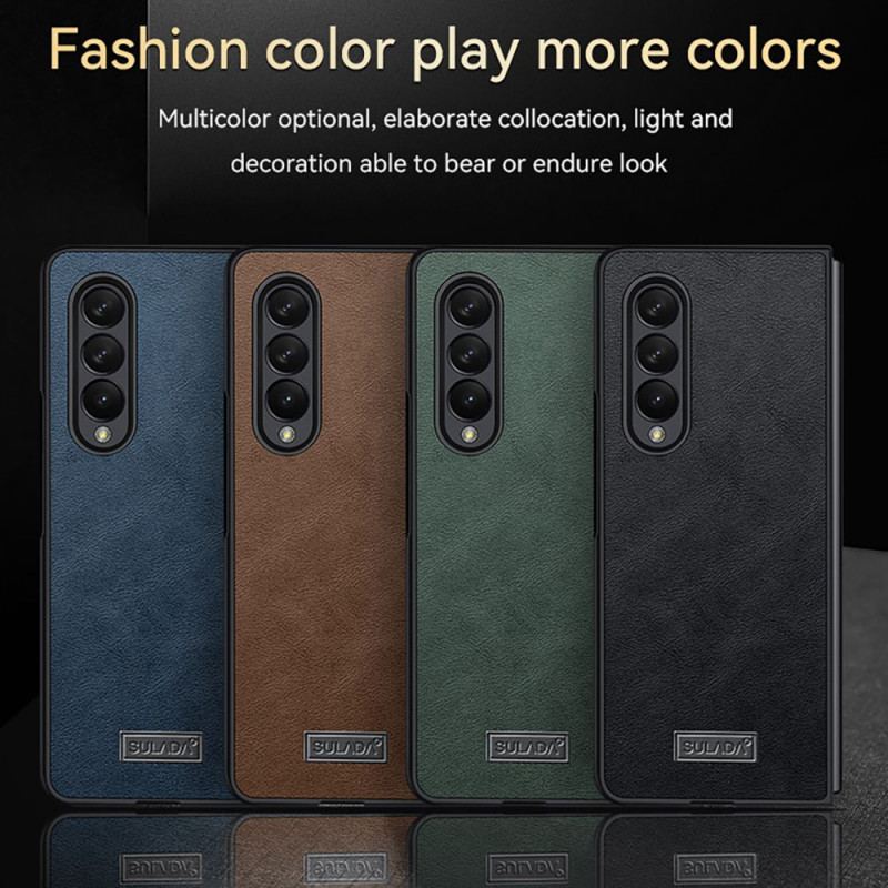 Coque Samsung Galaxy Z Fold 3 5G Simili Cuir SULADA