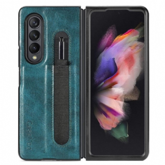 Coque Samsung Galaxy Z Fold 3 5G Style Cuir Porte-Stylet CASENEO