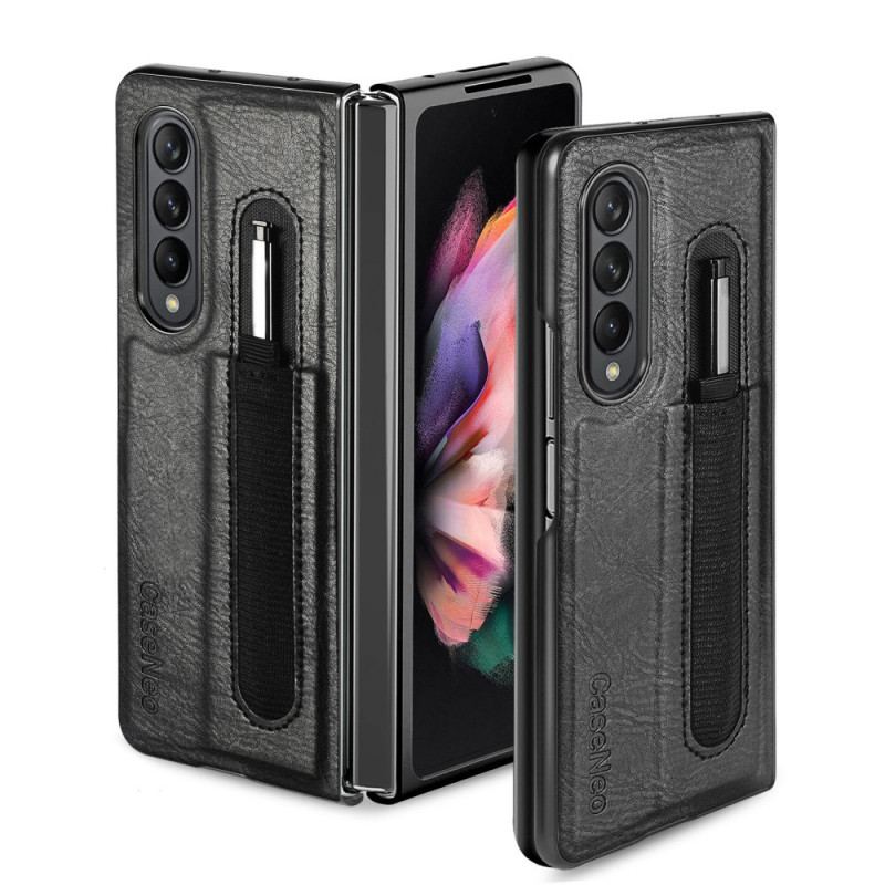 Coque Samsung Galaxy Z Fold 3 5G Style Cuir Porte-Stylet CASENEO