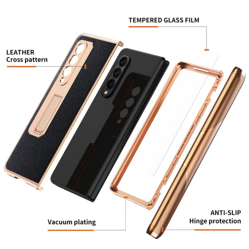 Coque Samsung Galaxy Z Fold 3 5G Support et Protecteur Écran