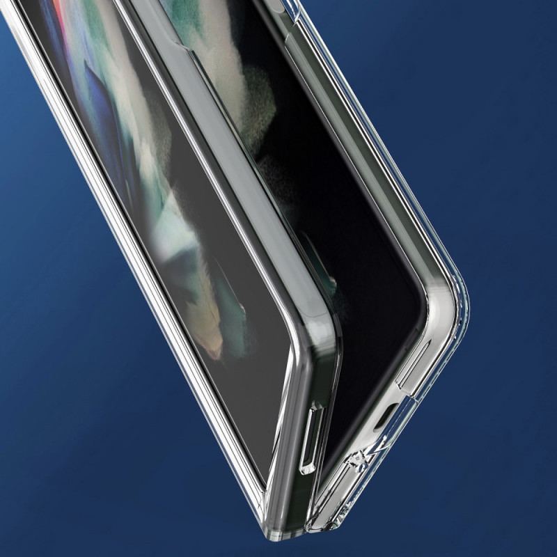 Coque Samsung Galaxy Z Fold 3 5G Transparente Rebords Colorés