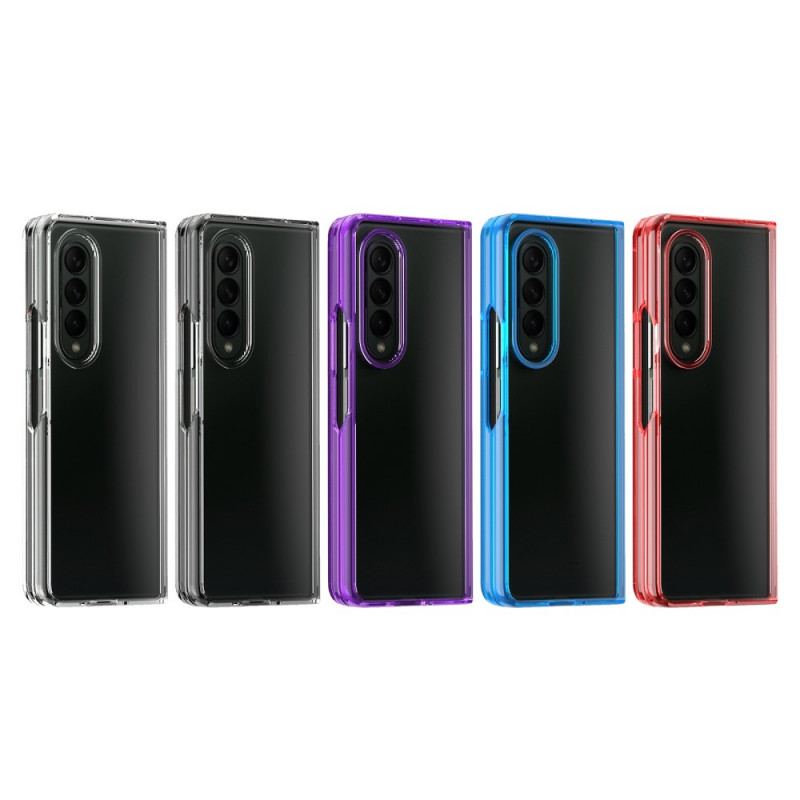 Coque Samsung Galaxy Z Fold 3 5G Transparente Rebords Colorés