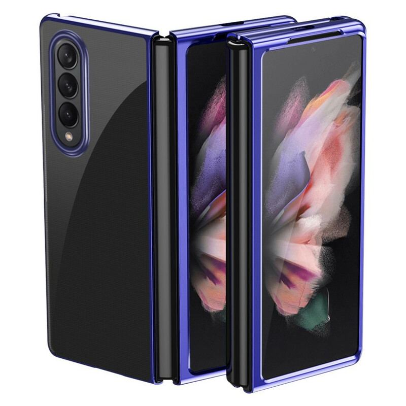 Coque Samsung Galaxy Z Fold 3 5G Transparente Rebords Style Métal