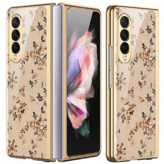 Coque Samsung Galaxy Z Fold 3 5G Verre Trempé Florale