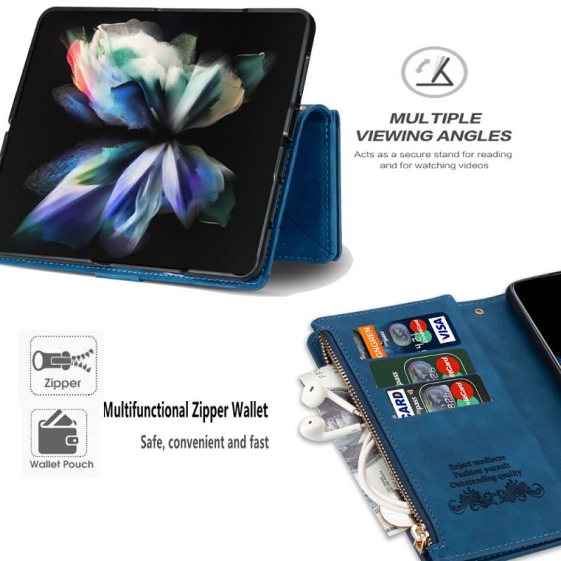 Housse Samsung Galaxy Z Fold 3 5G avec Porte-Monnaie