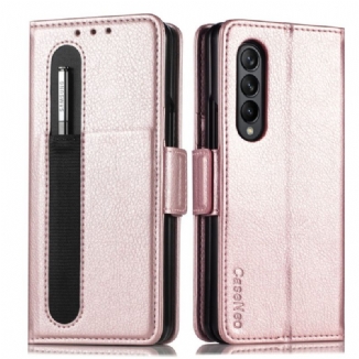 Housse Samsung Galaxy Z Fold 3 5G Effet Cuir Caseneo