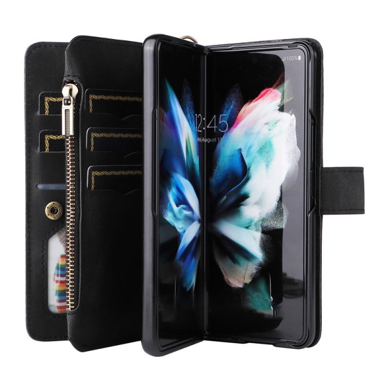 Housse Samsung Galaxy Z Fold 3 5G Multi-fonctions Porte-Cartes