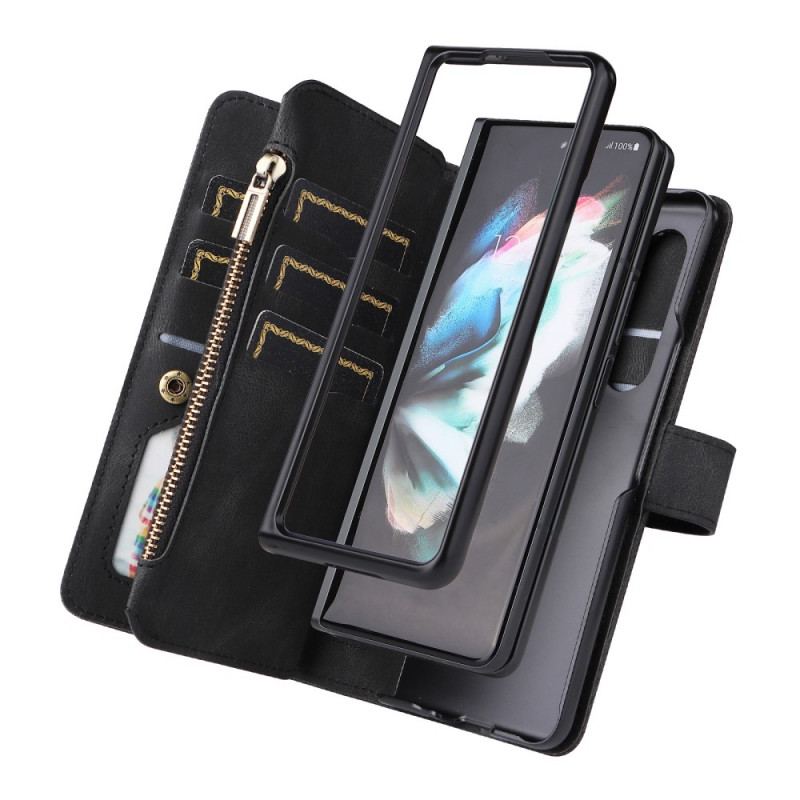 Housse Samsung Galaxy Z Fold 3 5G Multi-fonctions Porte-Cartes