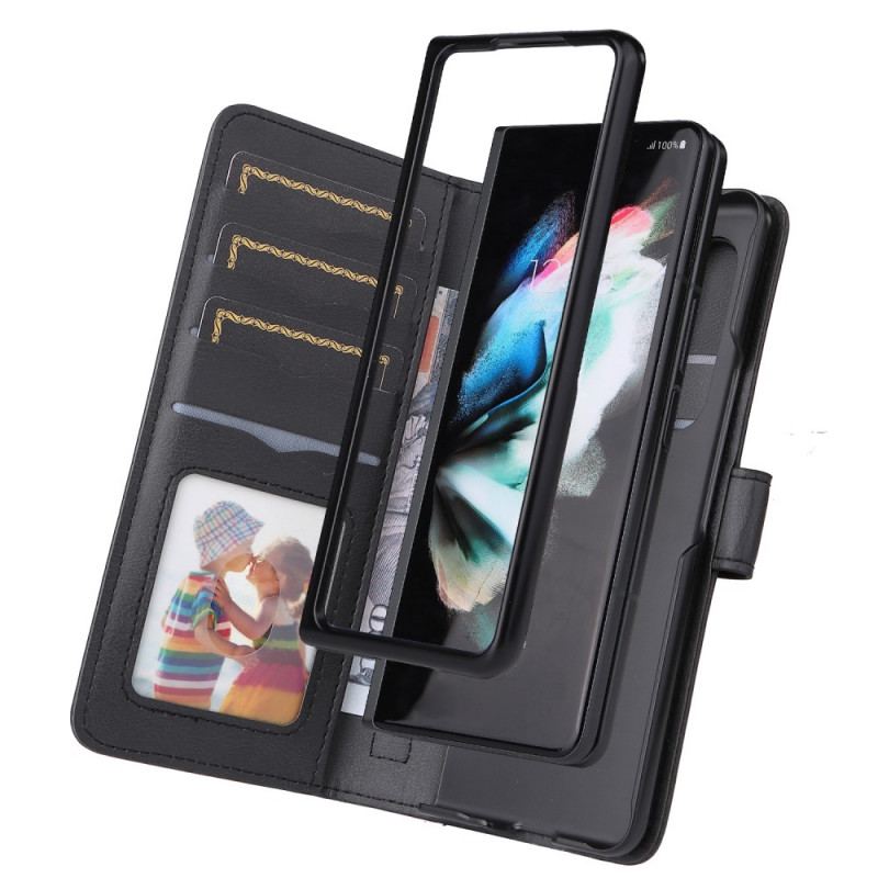 Housse Samsung Galaxy Z Fold 3 5G Multi-fonctions Porte-Monnaie Business