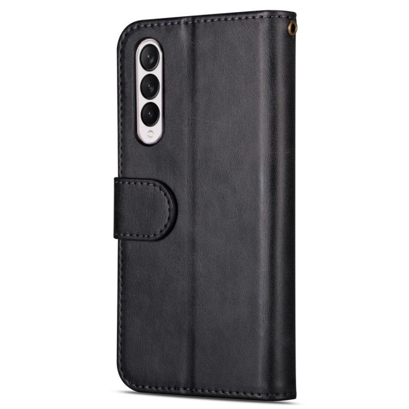 Housse Samsung Galaxy Z Fold 3 5G Porte-Monnaie avec Lanière