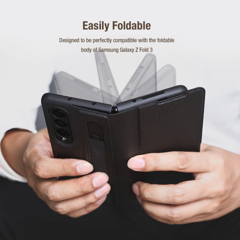 Housse Samsung Galaxy Z Fold 3 5G Simili Cuir NILLKIN