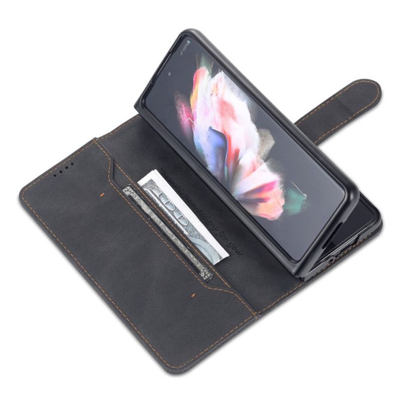 Housse Samsung Galaxy Z Fold 3 5G Style Cuir AZNS