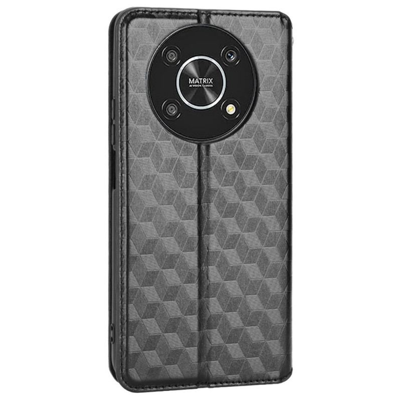 Flip Cover Honor Magic 4 Lite 5G Effet Cuir Texture 3D