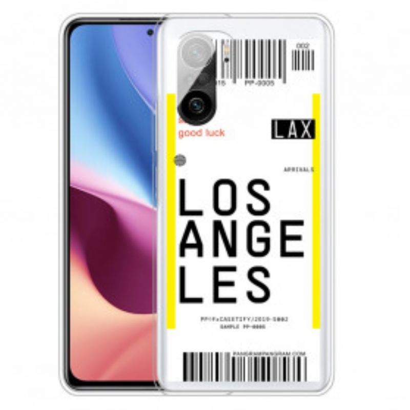 Coque Poco F3 / Xiaomi Mi 11i 5G Boarding Pass to Los Angeles