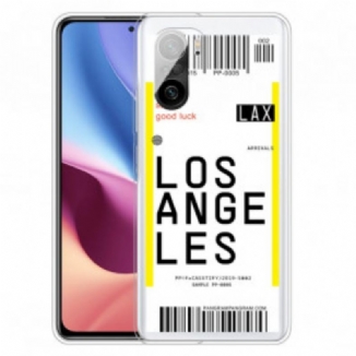 Coque Poco F3 / Xiaomi Mi 11i 5G Boarding Pass to Los Angeles