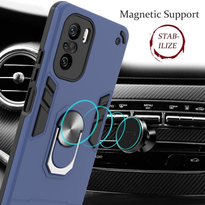 Coque Poco F3 / Xiaomi Mi 11i 5G Détachable Anneau-Support Métallisée