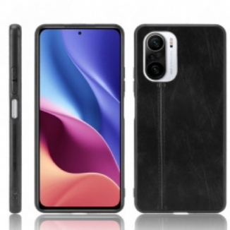 Coque Poco F3 / Xiaomi Mi 11i 5G Effet Cuir Couture