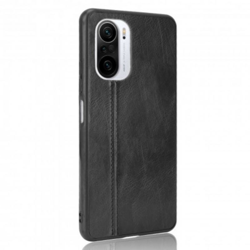 Coque Poco F3 / Xiaomi Mi 11i 5G Effet Cuir Couture