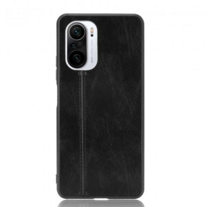 Coque Poco F3 / Xiaomi Mi 11i 5G Effet Cuir Couture