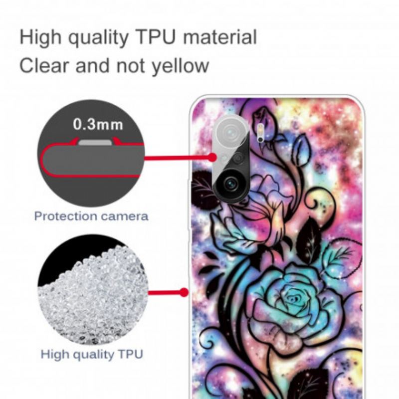 Coque Poco F3 / Xiaomi Mi 11i 5G Fleur Graphique