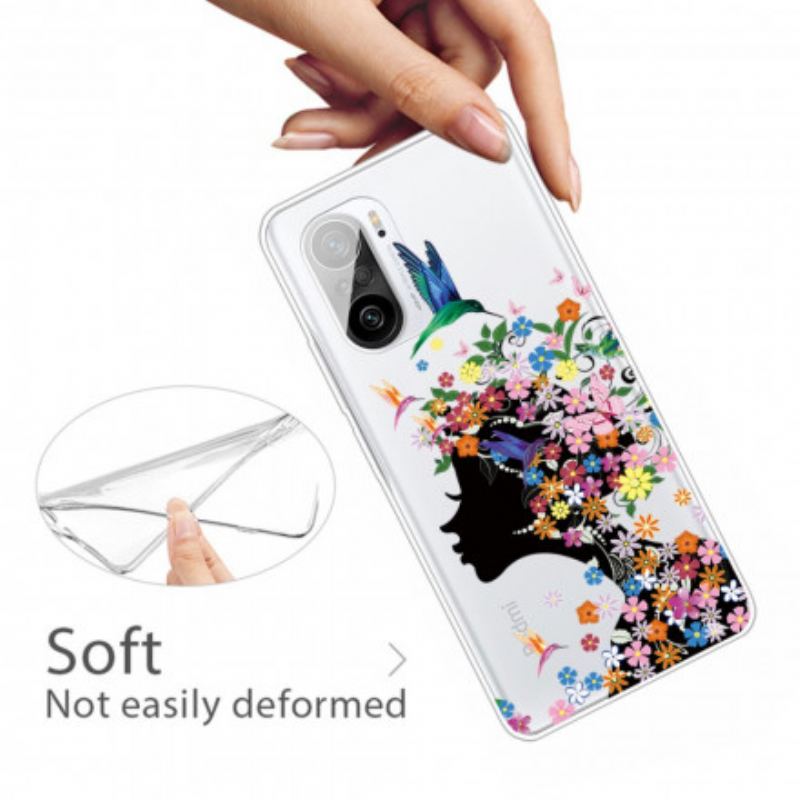 Coque Poco F3 / Xiaomi Mi 11i 5G Jolie Tête Fleurie